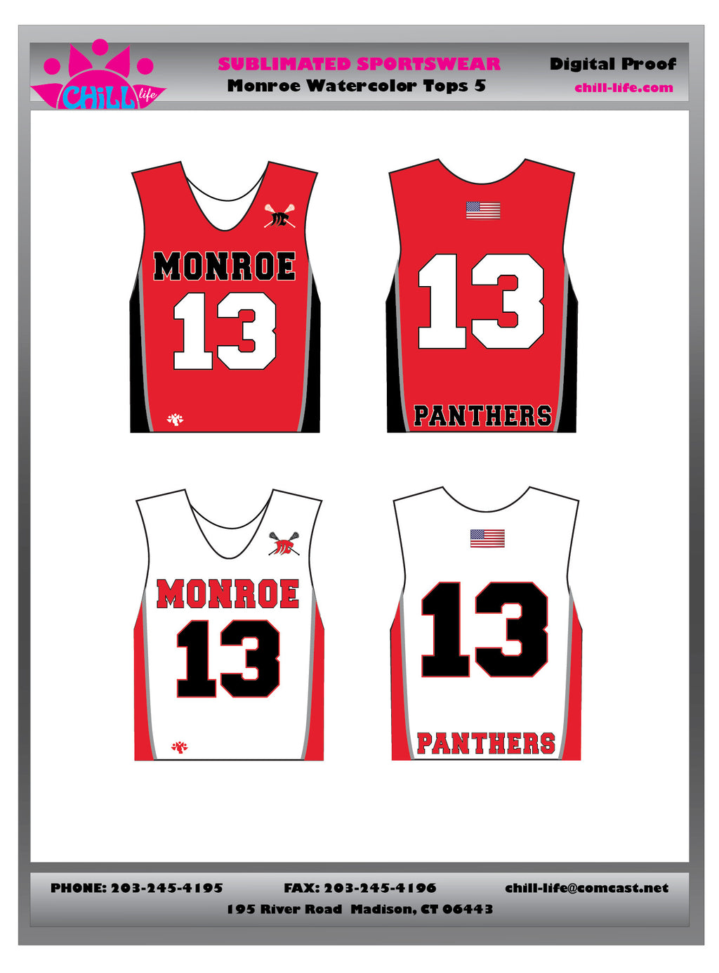 Monroe Boys Grades 5th ‰ÛÒ 8th Game Jersey