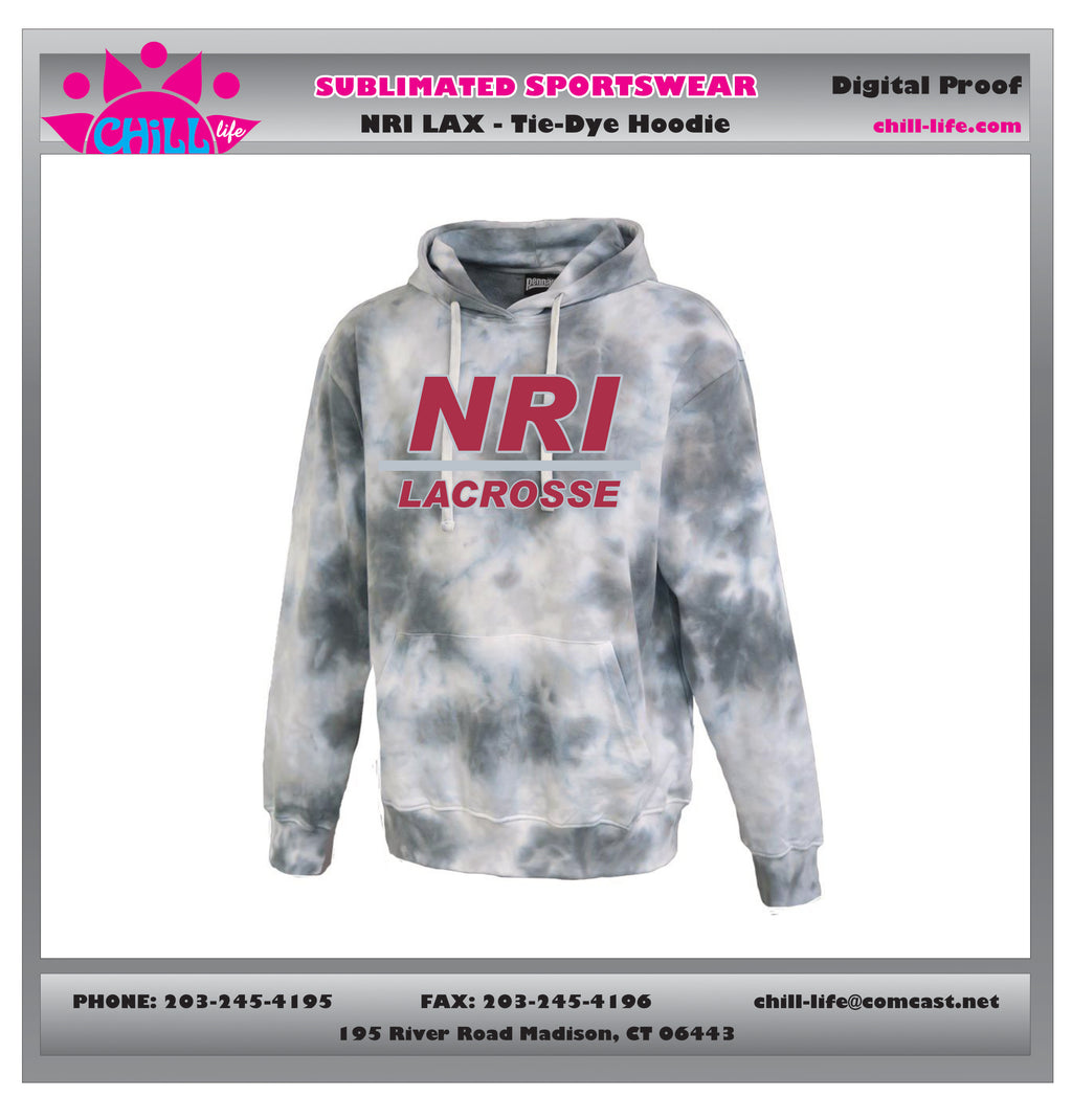 NRI Lacrosse Spectrum Tie Dye Hoodie