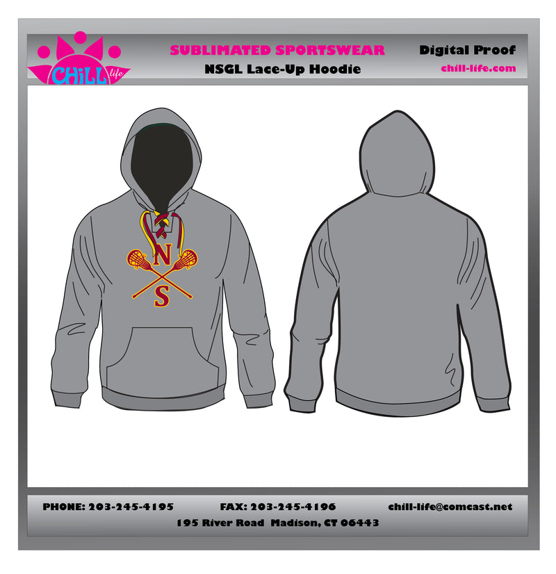 NSGL Lace Up Hoodie