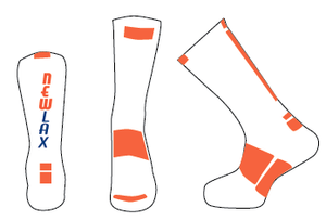 NewLax Custom Crew Length Lacrosse Sock