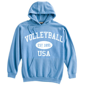 Volleyball Sweatshirt-Vintage Distressed Established Date USA