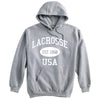 Lacrosse Sweatshirt-Vintage Distressed Established Date USA