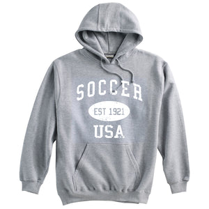 Soccer Sweatshirt-Vintage Distressed Established Date USA