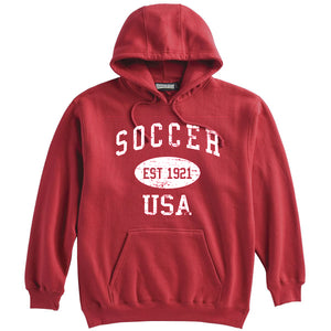 Soccer Sweatshirt-Vintage Distressed Established Date USA