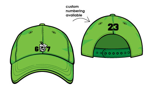 Glo Green Team 607 Cap
