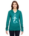 Mermaid with Field Hockey Stick Field Hockey Eco Jersey Pullover Hoodie Animal Sports Collection