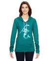 Mermaid with Hockey Stick Hockey Eco Jersey Pullover Hoodie Animal Sports Collection